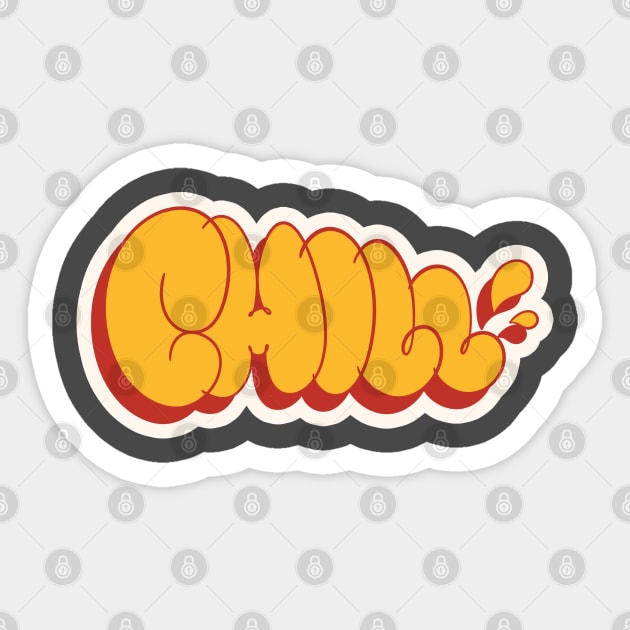 Chill Graffiti Vandal Sticker by KNTG